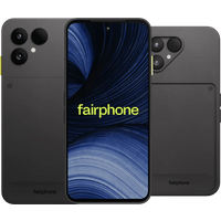 Fairphone 6+ 256GB Zwart 5G + Fairphone 6+ Protective Back Cover Zwart