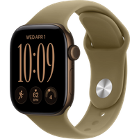 Apple Watch Series 12 Cellular 42mm Donkerbrons Sportband S/M