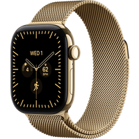 Apple Watch Series 12 Cellular 42mm Titanium Goud Milanese Band