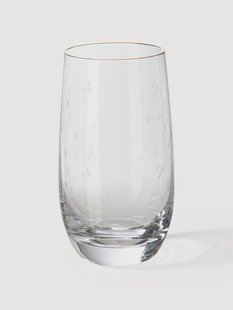 Kristallen longdrinkglazen Estrella met winters motief, 4-delig