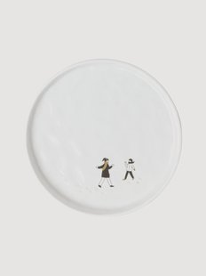 Handgemaakte taartborden Snowplay