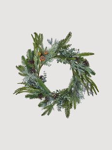 Handgemaakte kerstkrans Deco, &Oslash; 53 cm