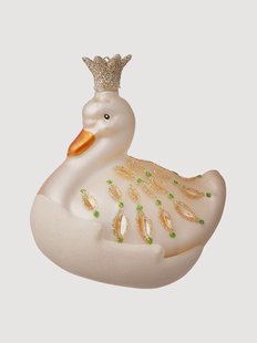 Handgemaakt kerstornament Swan