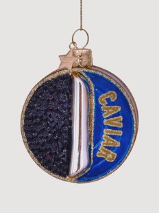 Mondgeblazen kerstornament Caviar Tin Can
