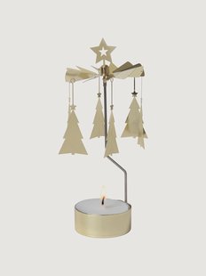 Kerst waxinelichthouder Gran B&aring;ge, draaibaar