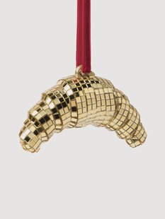 Kerstornament Disco Croissant