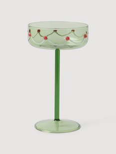 Mondgeblazen champagneglazen Girla, 4-delig