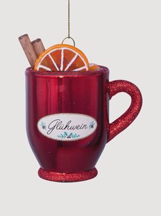 Mondgeblazen kerstornament Gl&uuml;hwein