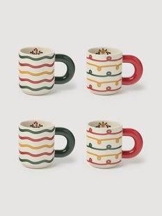Kerstbekers Cutemas, 4-delig