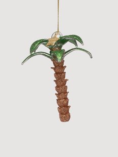 Mondgeblazen kerstornament Palm Tree