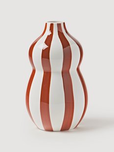 Handbeschilderde kerstvaas Ellen, H 24 cm