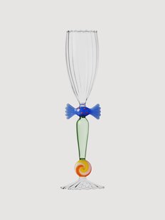 Handgemaakte champagneglas Sweet and Candy van borosilicaatglas