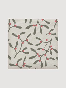 Papieren servetten Mistletoe, 20-delig