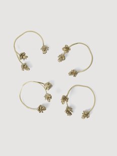 Handgemaakte servetringen Forest, 4-delig