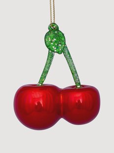 Mondgeblazen kerstornament Cherry