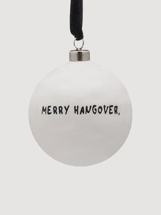 Handgemaakte kerstbal Merry Hangover