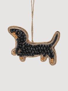 Handgemaakte kerstornament Teckel