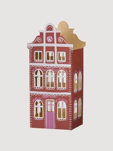 Kerst waxinelichthouder Gingerbread House