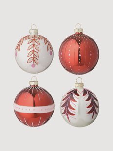 Handgemaakte kerstballen Seraphim, 4-delig