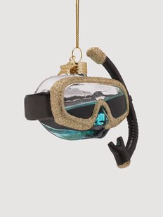 Mondgeblazen kerstornament Snorkeling Glasses