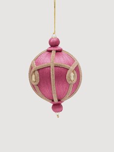 Handgemaakte kerstbal Golden Fern