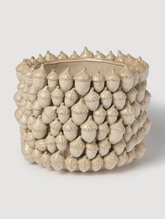 Gedekte pot Lelly met glazuur, H 32 cm