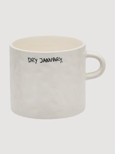 Handbeschilderde beker Dry January