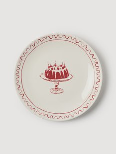 Designer kerst ontbijtborden Clarette van Agathe Marty, 4-delig