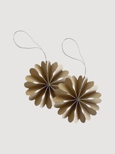Kerstornamenten Flowers, 2-delig