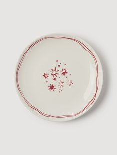 Designer kerstdessertbordjes Clarette van Agathe Marty, 4-delig