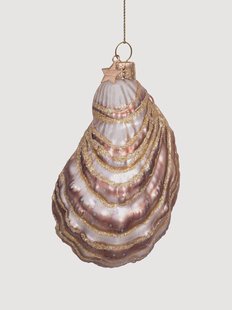 Mondgeblazen kerstornament Oyster