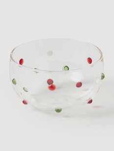 Kleine mondgeblazen schalen Perli van borosilicaatglas, 4-delig