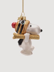 Mondgeblazen kerstornament Snoopy Peanuts