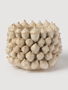Gedekte pot Lelly met glazuur, H 23 cm
