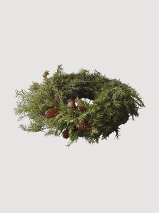 Handgemaakte krans Evergreen Pine