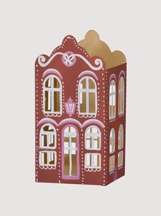 Kerst waxinelichthouder Gingerbread House
