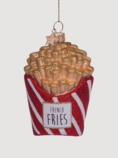 Mondgeblazen kerstornament French Fries