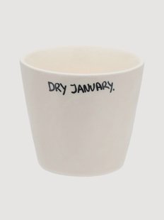 Handbeschilderde mok Dry January