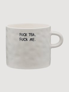 Handgemaakte XL beker Fuck Tea