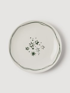 Designer kerstdessertbordjes Clarette van Agathe Marty, 4-delig