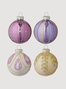 Handgemaakte kerstballen Seraphim, 4-delig