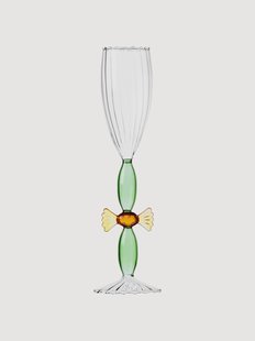 Handgemaakte champagneglas Sweet and Candy van borosilicaatglas