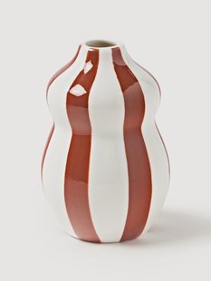 Handbeschilderde kerstvaas Ellen, H 12 cm