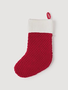 Gebreide katoenen kerstsok Lynda