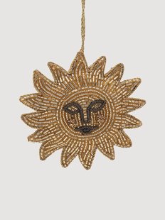 Handgemaakt kerstornament Golden Glow