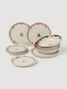 Kerstserviesset Cutemas, 4 personen, 12-delig
