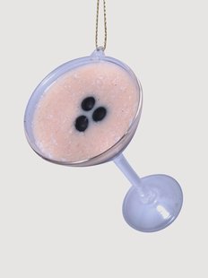 Mondgeblazen kerstornament Espresso Martini