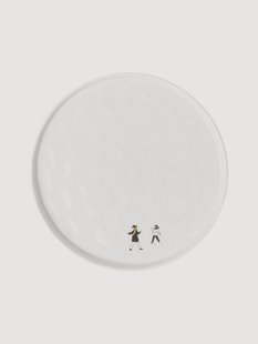 Handgemaakt dinerbord Snowplay