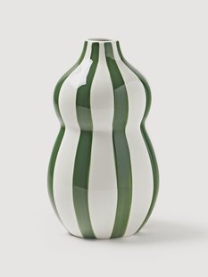 Handbeschilderde kerstvaas Ellen, H 24 cm