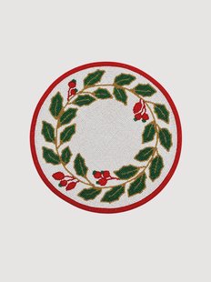 Kerst placemat Beaded